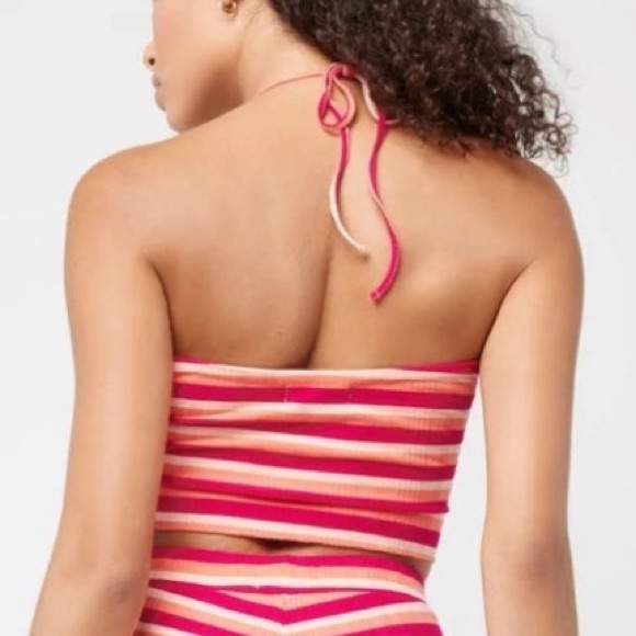 NWT L*Space Paloma Top in Fresh Squeezed Strip Size M - Picture 4 of 5